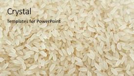  Presentation with rice grain - Amazing theme having parboiled long grain rice background backdrop and a lemonade colored foreground
