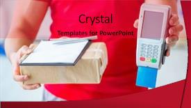  Presentation with pos - PPT theme having parcel delivery being paid background and a red colored foreground