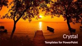  Presentation with sunrise - Amazing presentation having parched - landscape at sunset sunrise backdrop and a tawny brown colored foreground