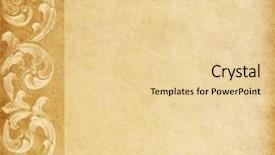  Presentation with parchment - Beautiful PPT theme featuring parchment - old worn paper with floral backdrop and a blonde colored foreground