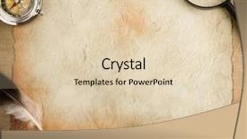  Presentation with parchment - Slide deck consisting of parchment old paper and compass background and a lemonade colored foreground