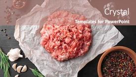  Presentation with parchment paper - Presentation theme consisting of parchment-paper-with-fresh-minced background and a coral colored foreground