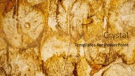  Presentation with parchment paper - Presentation featuring parchment-paper-with-mushrooms-spots background and a gold colored foreground