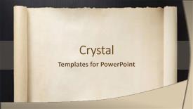  Presentation with scroll - Colorful presentation enhanced with parchment scroll on wooden background backdrop and a lemonade colored foreground