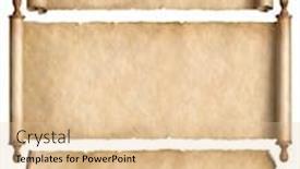  Presentation with scrolls - Slide deck having parchment scrolls or papers set isolated on white background and a lemonade colored foreground