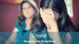  Presentation with teenage girl - Amazing theme having parent child - teenager problems - teenage girl backdrop and a ocean colored foreground