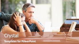  Presentation with daughter - Cool new PPT layouts with parent student - father helping stressed teenage daughter backdrop and a coral colored foreground