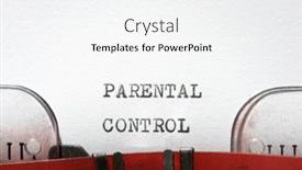  Presentation with control - Theme enhanced with parental-control-phrase-written background and a white colored foreground