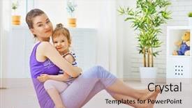  Presentation with child abuse in sports - Slide deck enhanced with parent engagement - girl is engaged in sports background and a coral colored foreground