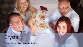  Presentation with engagement - Slide deck with parent engagement - group of 4 younger background and a light blue colored foreground