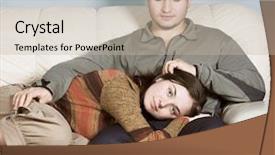  Presentation with couple nature retreat - Theme having parent engagement - young couple sitting background and a  colored foreground