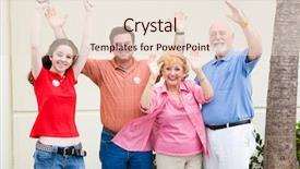  Presentation with green generic - Cool new presentation design with parental involement - enthusiastic voters proudly wearing their backdrop and a lemonade colored foreground