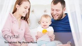  Presentation with parenting - Cool new presentation theme with parenting family mother and father playing with little newborn baby backdrop and a lemonade colored foreground