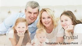  Presentation with parenting - Amazing presentation design having parenting family mother and father playing with little newborn baby backdrop and a lemonade colored foreground