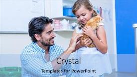  Presentation with esami medie girl power - Audience pleasing slides consisting of protective parents - little girl bringing a kitten backdrop and a light blue colored foreground