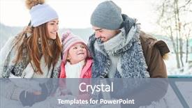  Presentation with sad child parents arguing - Theme with parents and child as family background and a gray colored foreground