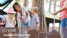  Presentation with children parents - Audience pleasing slides consisting of parents-and-children-together-load backdrop and a violet colored foreground