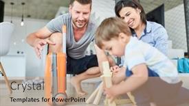  Presentation with survival - Amazing slide set having parents-and-toddler-play-making backdrop and a coral colored foreground