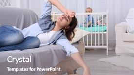  Presentation with depressed - Presentation having baby medical - depressed young woman lying background and a light gray colored foreground