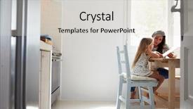  Presentation with billards pool table ready - PPT layouts consisting of parents children - mother and daughter sitting background and a lemonade colored foreground