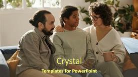  Presentation with parents - PPT layouts having parents-sitting-on-sofa-together background and a tawny brown colored foreground