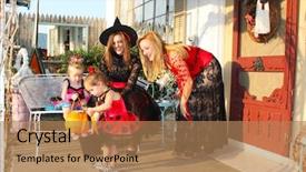  Presentation with mothers - Presentation consisting of parents toddler - little girls and their mothers background and a  colored foreground