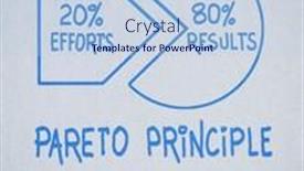  Presentation with sketch pad note book paper - Slide deck featuring pareto-80-20-principle-handwriting background and a light blue colored foreground