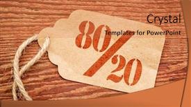  Presentation with wood rustic - Cool new slides with pareto principle or eighty-twenty backdrop and a coral colored foreground
