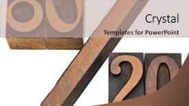  Presentation with blocks - Slide deck with pareto principle or eighty-twenty background and a mint green colored foreground