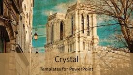  Presentation with space final frontier - PPT theme having vintage paris - beautiful parisian streets background and a  colored foreground