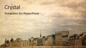  Presentation with paris - Cool new slides with old paris - beautiful parisian streets backdrop and a lemonade colored foreground