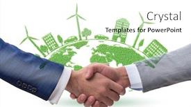  Presentation with ecology - Beautiful PPT layouts featuring earth pollution - paris agreement concept in ecology backdrop and a white colored foreground