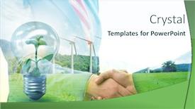  Presentation with paris - Presentation with paris-agreement-concept-in-ecology background and a sky blue colored foreground