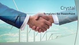  Presentation with ecology - Slide deck having paris-agreement-concept-in-ecology background and a arctic colored foreground