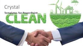  Presentation with ecology - Theme enhanced with paris-agreement-concept-in-ecology background and a white colored foreground