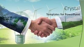  Presentation with ecology - Beautiful slide deck featuring paris-agreement-concept-in-ecology backdrop and a light blue colored foreground