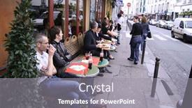  Presentation with metropolitan - Theme enhanced with paris-august-24-parisians-enjoy background and a gray colored foreground