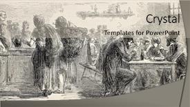  Presentation with cabaret - Beautiful presentation theme featuring paris cabaret dupont old backdrop and a  colored foreground