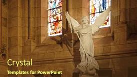  Presentation with catholic - Presentation theme with paris-france-april-7-2017 background and a tawny brown colored foreground