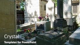  Presentation with cemetery - Theme consisting of paris-france-august-1-2017 background and a tawny brown colored foreground