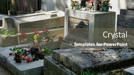  Presentation with cemetery - Theme featuring paris-france-august-1-2017 background and a gray colored foreground