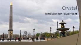  Presentation with eiffel tower paris france - Cool new theme with paris-france-circa-april-2010 backdrop and a light gray colored foreground