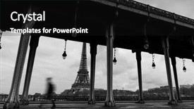  Presentation with eiffel tower paris france - PPT layouts enhanced with paris france from the bir background and a black colored foreground