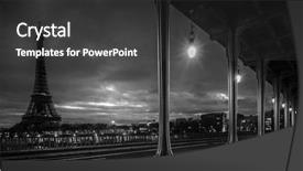  Presentation with eiffel tower paris france - Beautiful PPT layouts featuring paris france from the bir backdrop and a dark gray colored foreground