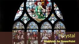  Presentation with stained glass - Audience pleasing theme consisting of paris-france-january-04-salome backdrop and a  colored foreground