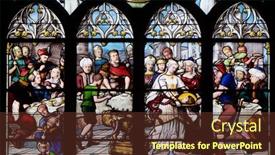  Presentation with stained glass - Colorful slide set enhanced with paris-france-january-04-salome backdrop and a  colored foreground