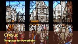  Presentation with transfer - Slide deck enhanced with paris-france-january-04-transfer background and a tawny brown colored foreground