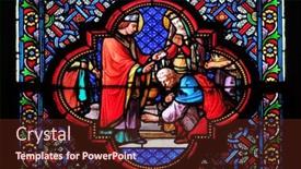  Presentation with christian baptism - Theme with paris-france-january-05-baptism background and a tawny brown colored foreground