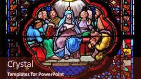  Presentation with holy spirit - Slide set consisting of paris-france-january-05-descent background and a wine colored foreground