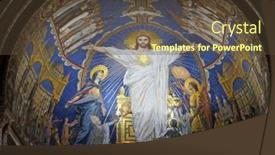  Presentation with virgin mary - PPT layouts featuring paris-france-january-08-2018 background and a tawny brown colored foreground